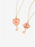 Heart Planet Key Best Friend Necklace Set, , hi-res