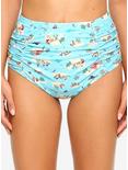 Disney Peter Pan Never Land Map High Waisted Ruched Swim Bottoms, MULTI, hi-res