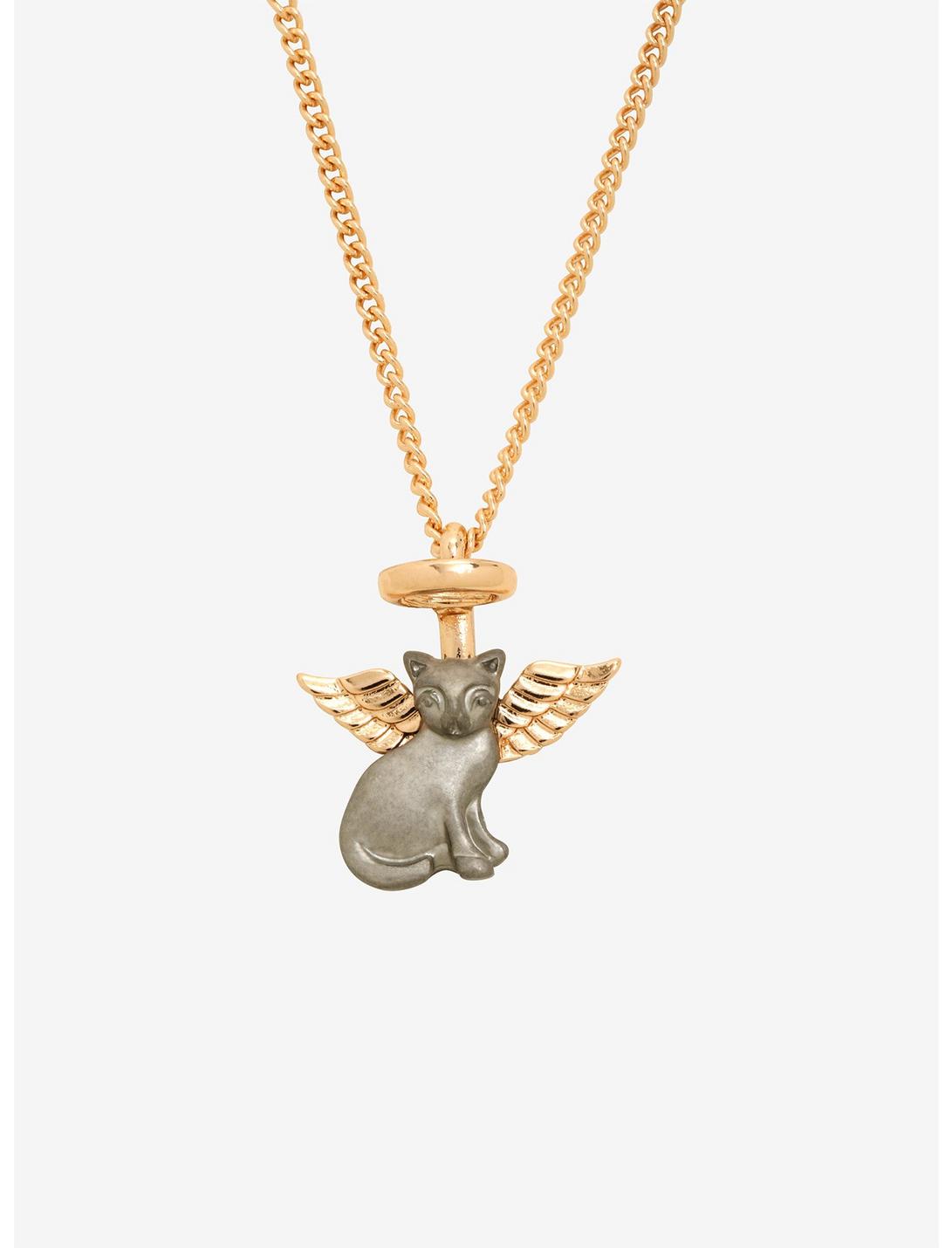 Angel Cat Necklace, , hi-res