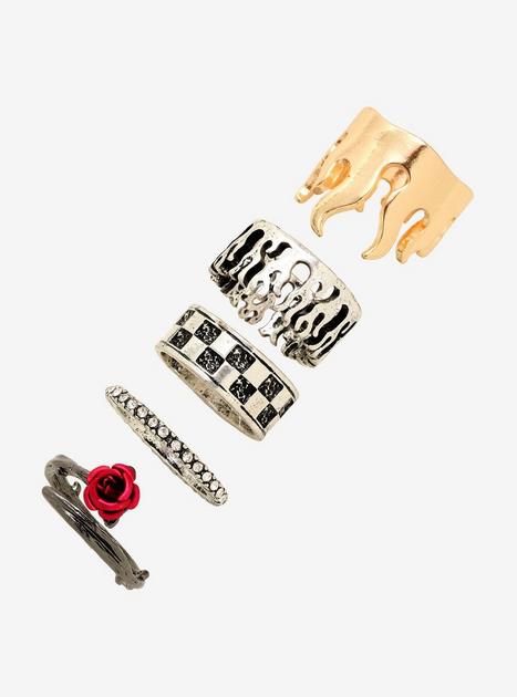 Flame Ring Set | Hot Topic