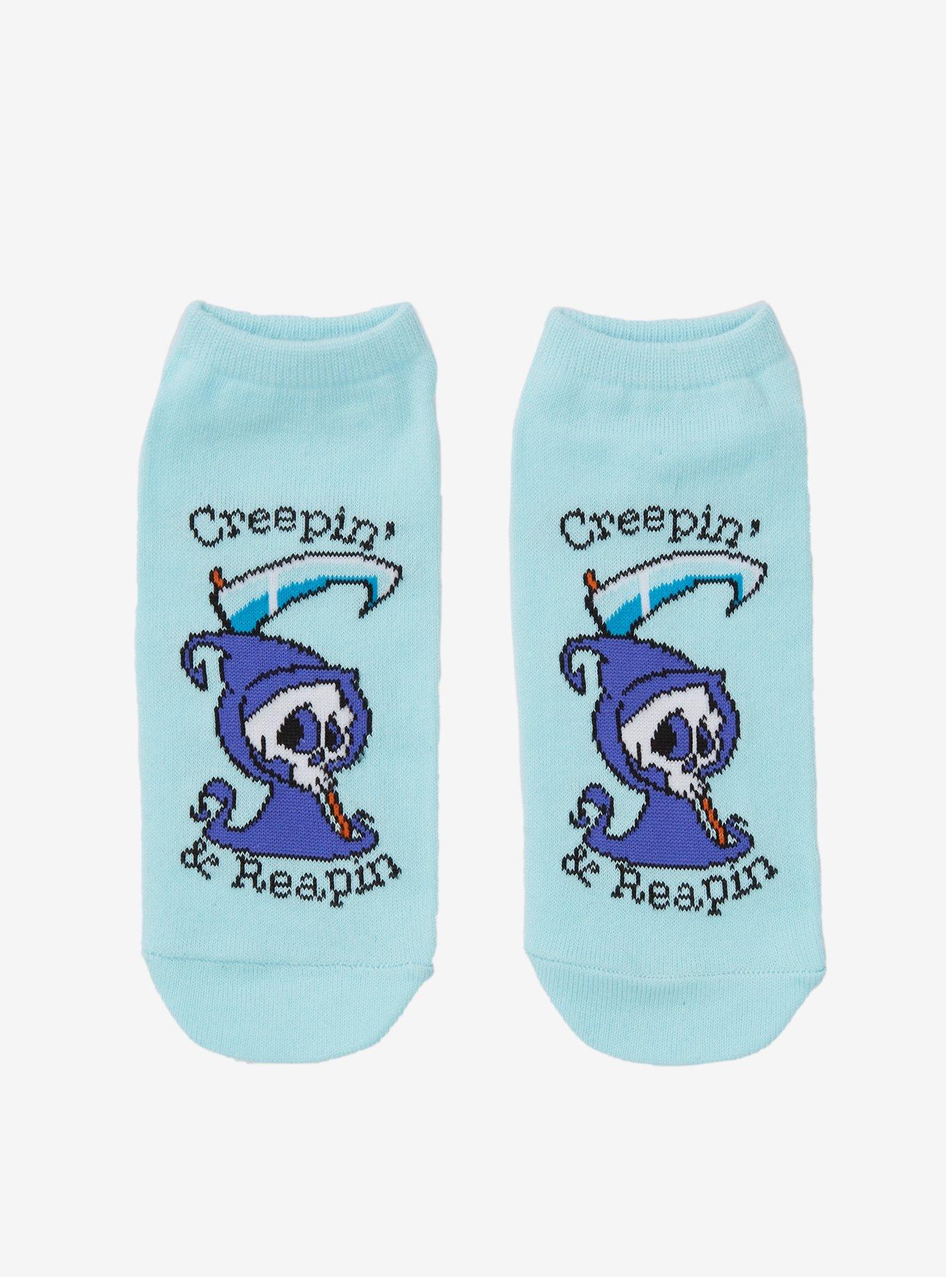 Grim Reaper Chibi No-Show Socks, , hi-res