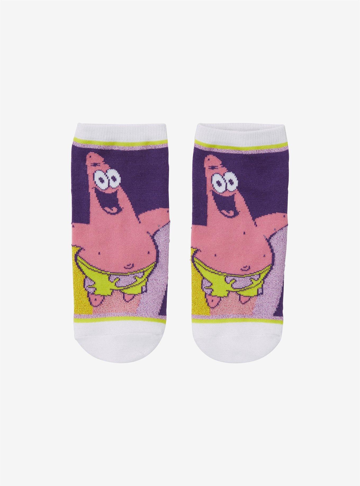 SpongeBob SquarePants Patrick Sparkle No-Show Socks, , hi-res view 1