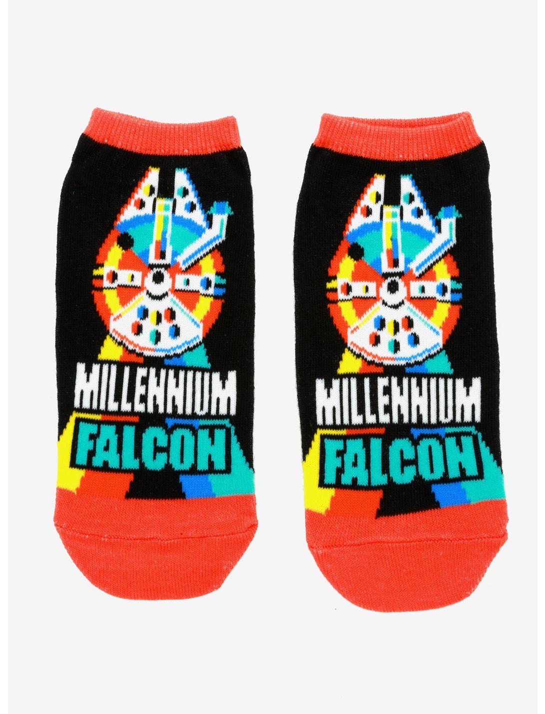 Star Wars Millennium Falcon Color No-Show Socks, , hi-res