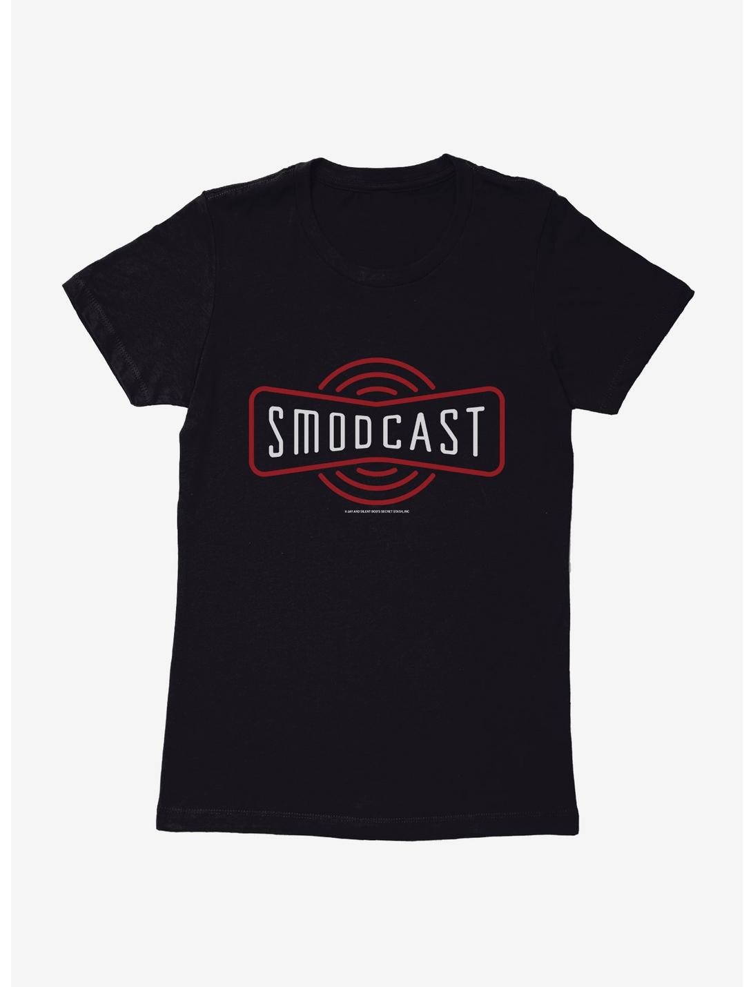 Jay And Silent Bob Smodcast Womens T-Shirt, BLACK, hi-res