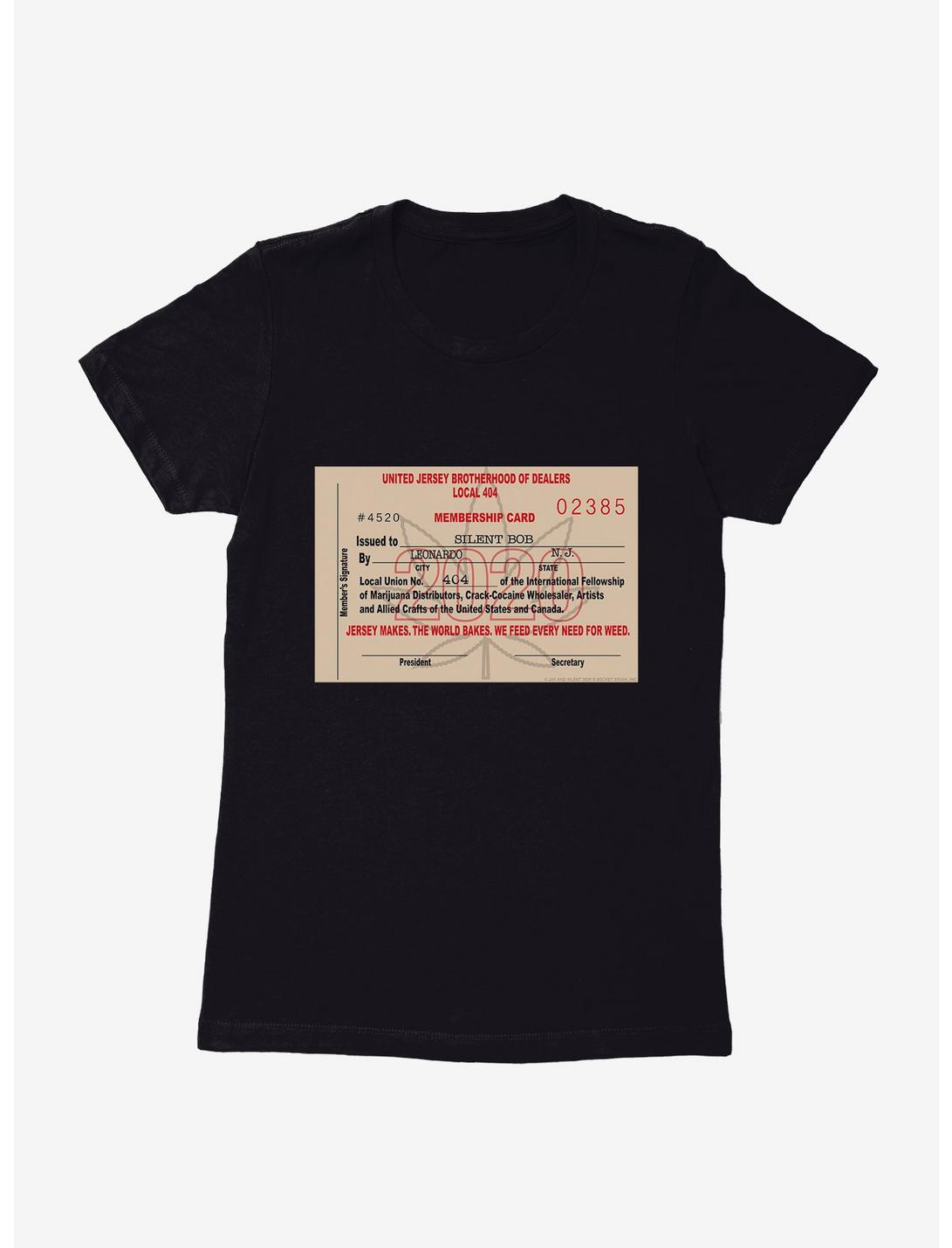 Jay And Silent Bob Reboot Weed Card Womens T-Shirt, BLACK, hi-res