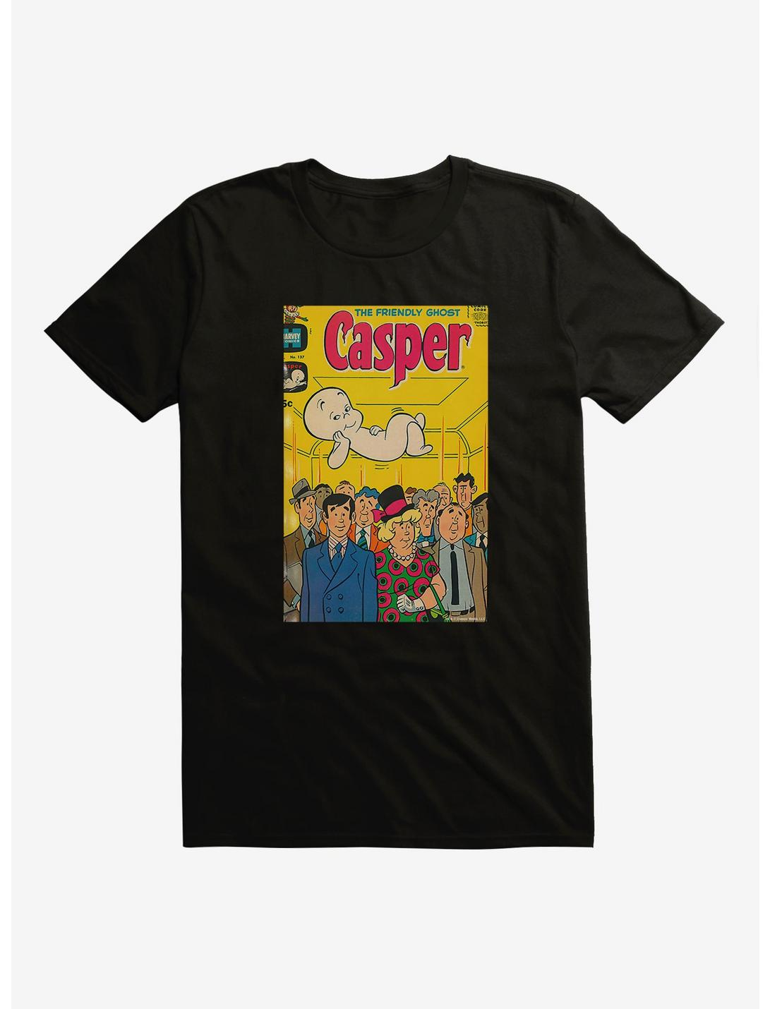Casper The Friendly Ghost Bus Ride Comic Cover T-Shirt, BLACK, hi-res
