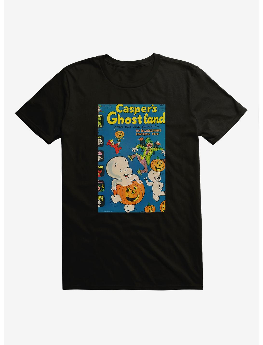 Casper The Friendly Ghost Ghostland  Comic Cover T-Shirt, BLACK, hi-res