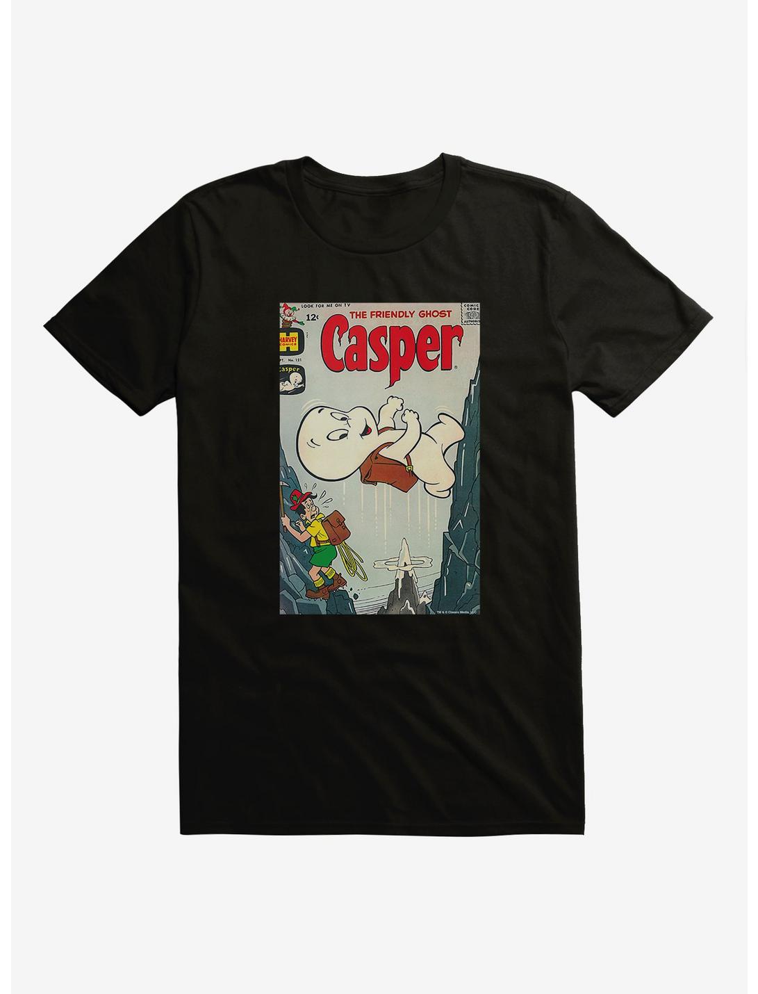 Casper The Friendly Ghost Mountain Walker Comic Cover T-Shirt, BLACK, hi-res