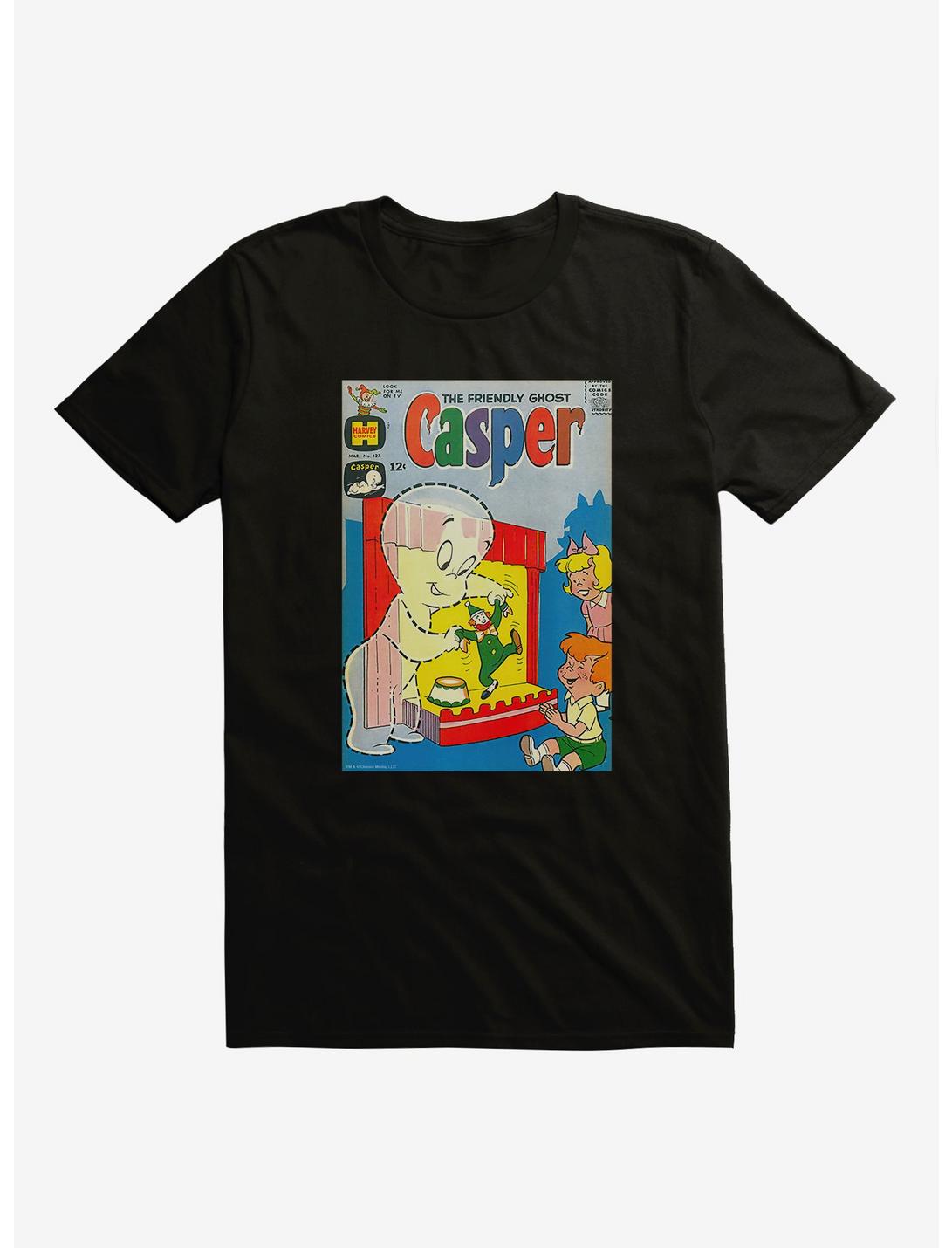 Casper The Friendly Ghost Puppet Show Comic Cover T-Shirt, BLACK, hi-res