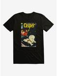 Casper The Friendly Ghost Sleigh Ride Comic Cover T-Shirt, BLACK, hi-res