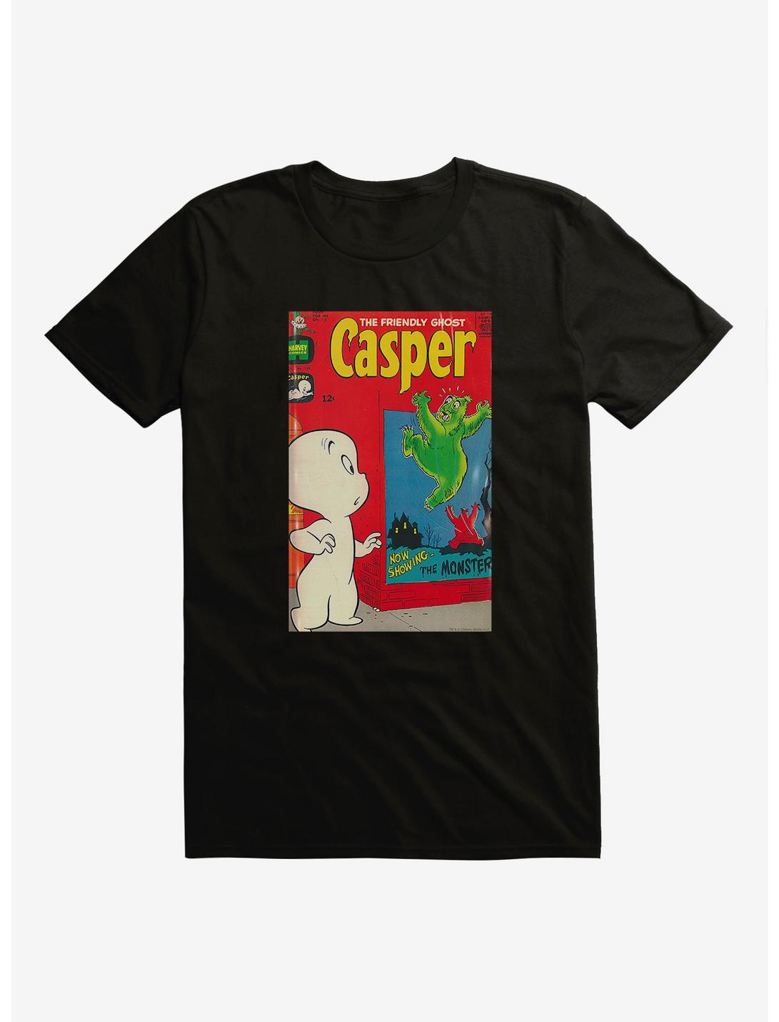 Casper The Friendly Ghost The Monster Comic Cover T-Shirt, BLACK, hi-res