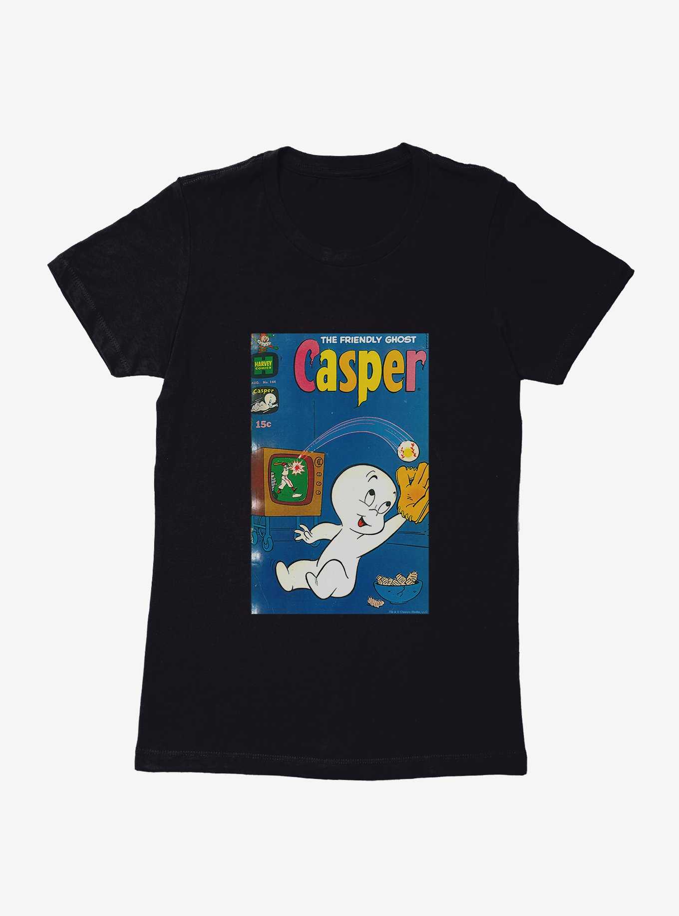 Casper The Friendly Ghost Baseball Comic Cover Womens T-Shirt, , hi-res