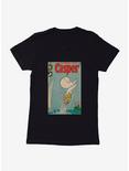 Casper The Friendly Ghost Fish Net Comic Cover Womens T-Shirt, BLACK, hi-res