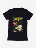 Casper The Friendly Ghost Sleigh Ride Comic Cover Womens T-Shirt, BLACK, hi-res