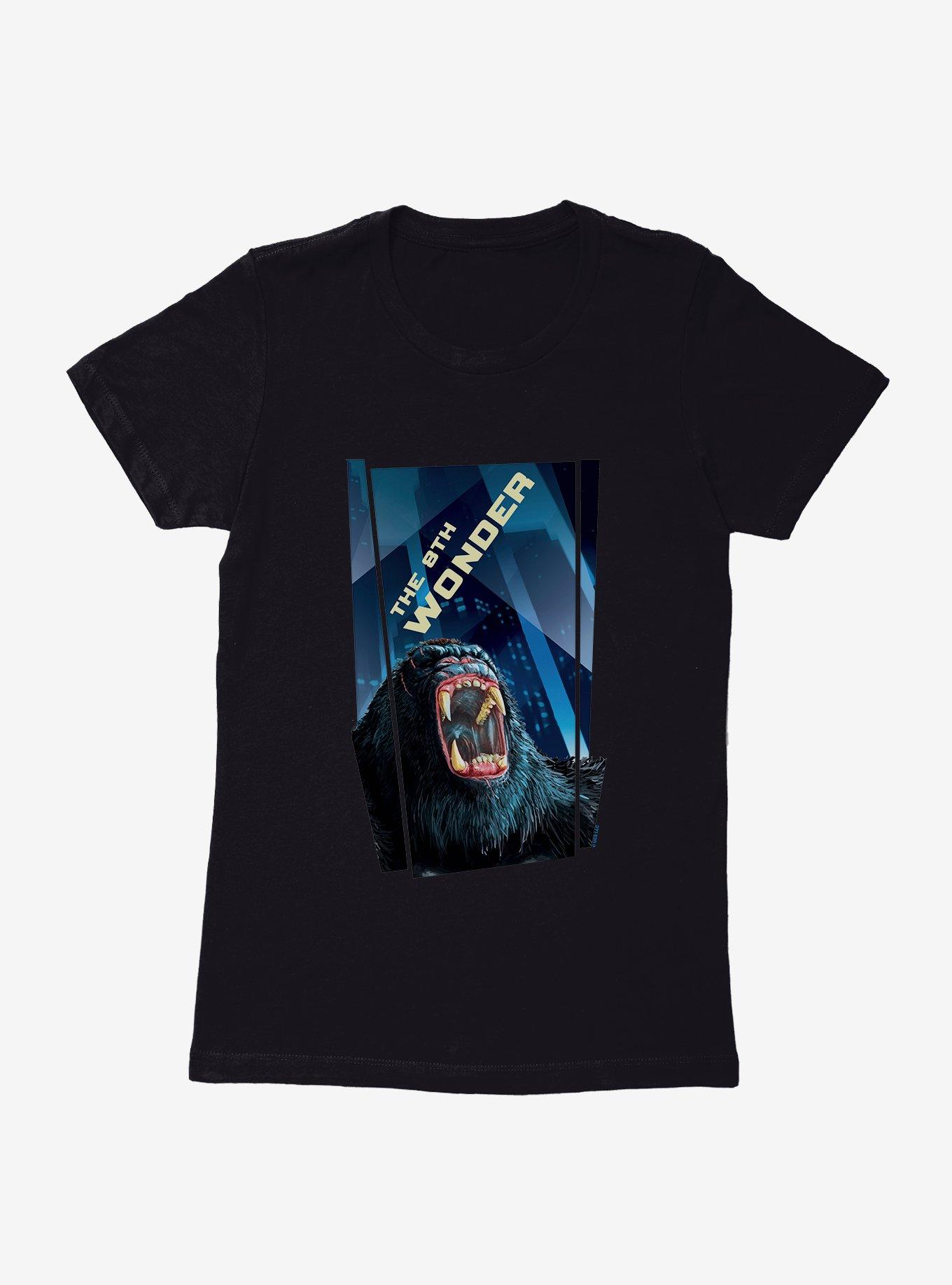 King Kong Battle Roar Womens T-Shirt, BLACK, hi-res