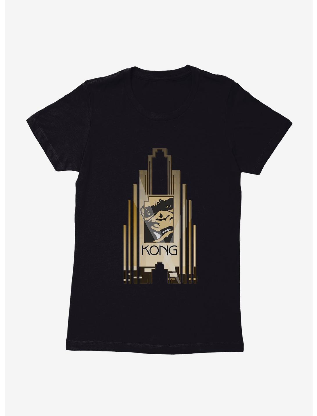 King Kong Building Poster Womens T-Shirt, BLACK, hi-res
