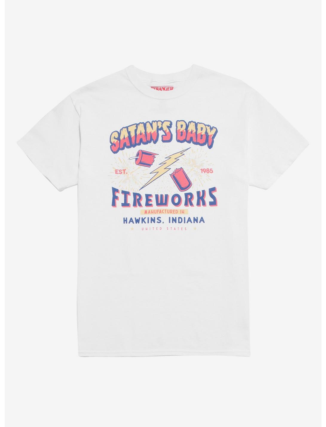 Stranger Things Satan's Baby Fireworks T-Shirt, MULTI, hi-res