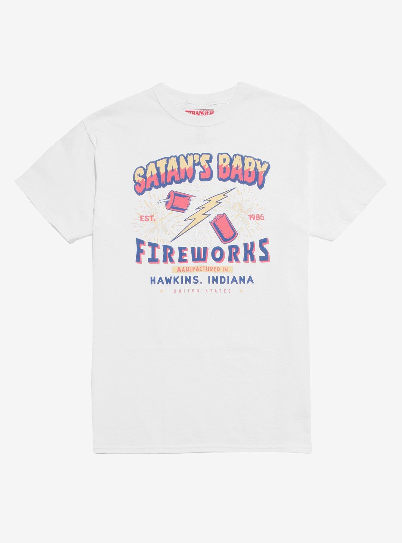 Stranger Things Satan's Baby Fireworks T-Shirt, MULTI, hi-res