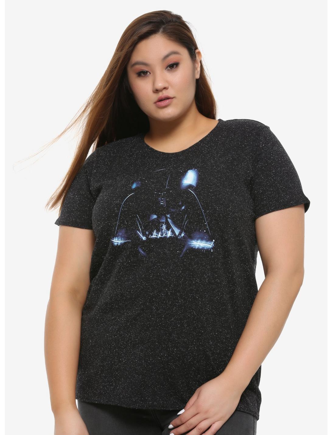 Her Universe Star Wars: The Rise Of Skywalker Darth Vader Speckle T-Shirt Plus Size, MULTI, hi-res