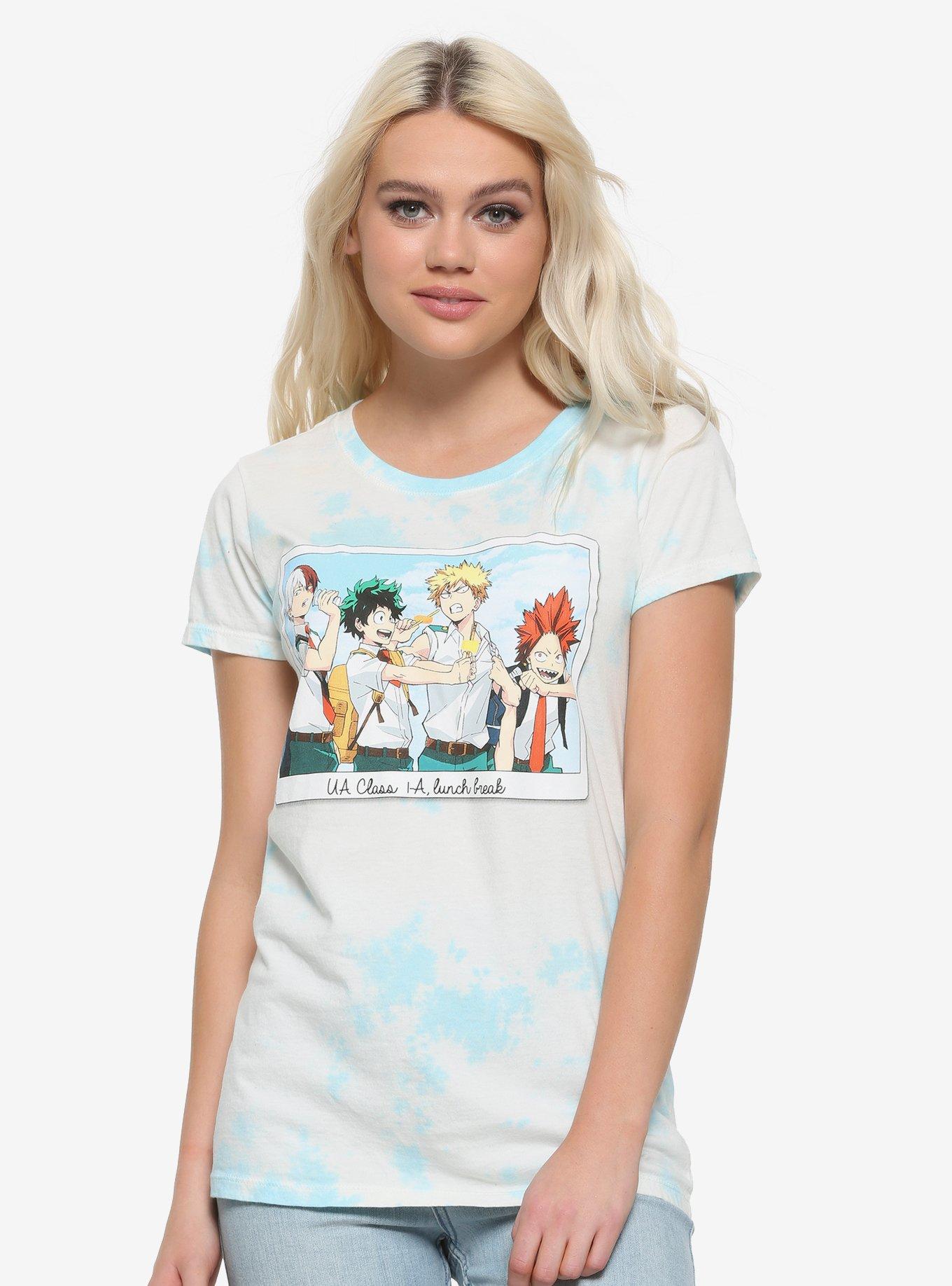 My Hero Academia Lunch Break Photo Washed Girls T-Shirt, MULTI, hi-res