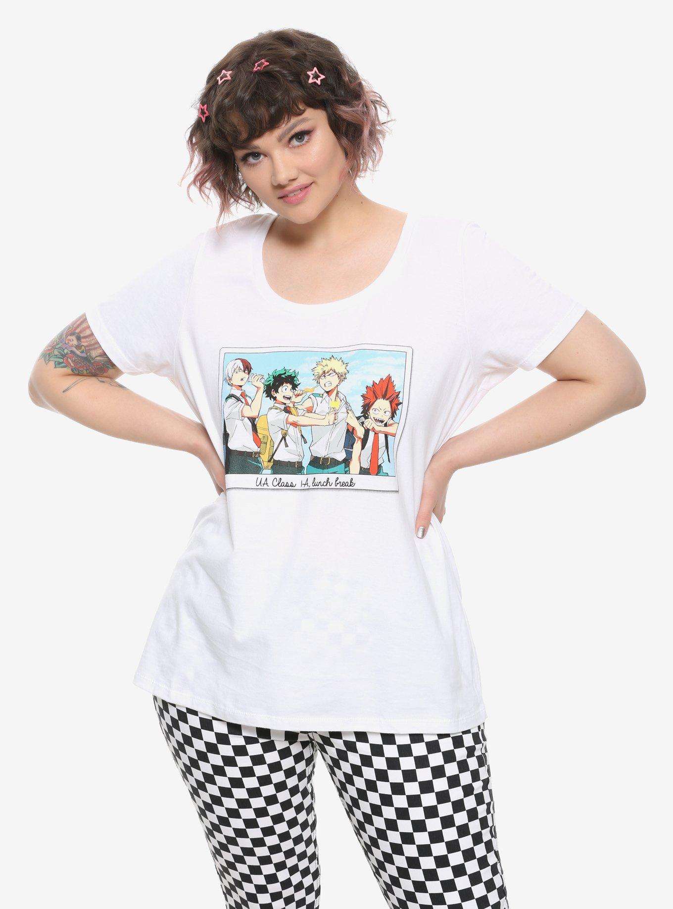 My Hero Academia Lunch Break Photo Girls T-Shirt Plus Size, MULTI, hi-res