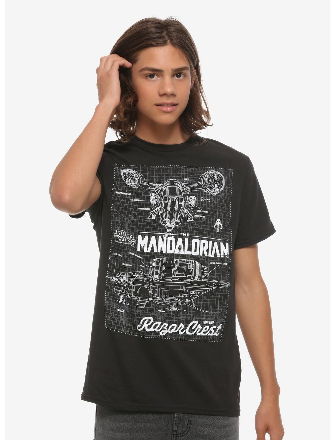 Our Universe Star Wars The Mandalorian Blueprint T-Shirt, MULTI, hi-res