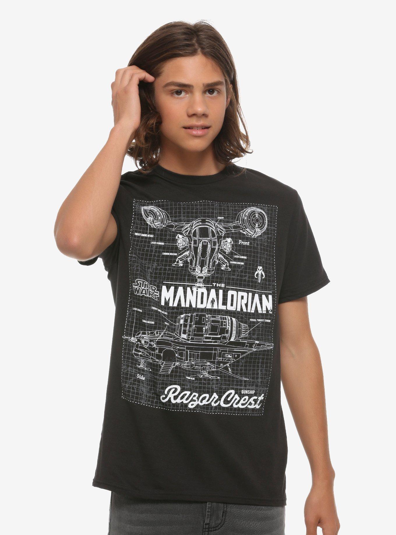 Our Universe Star Wars The Mandalorian Blueprint T-Shirt, MULTI, hi-res