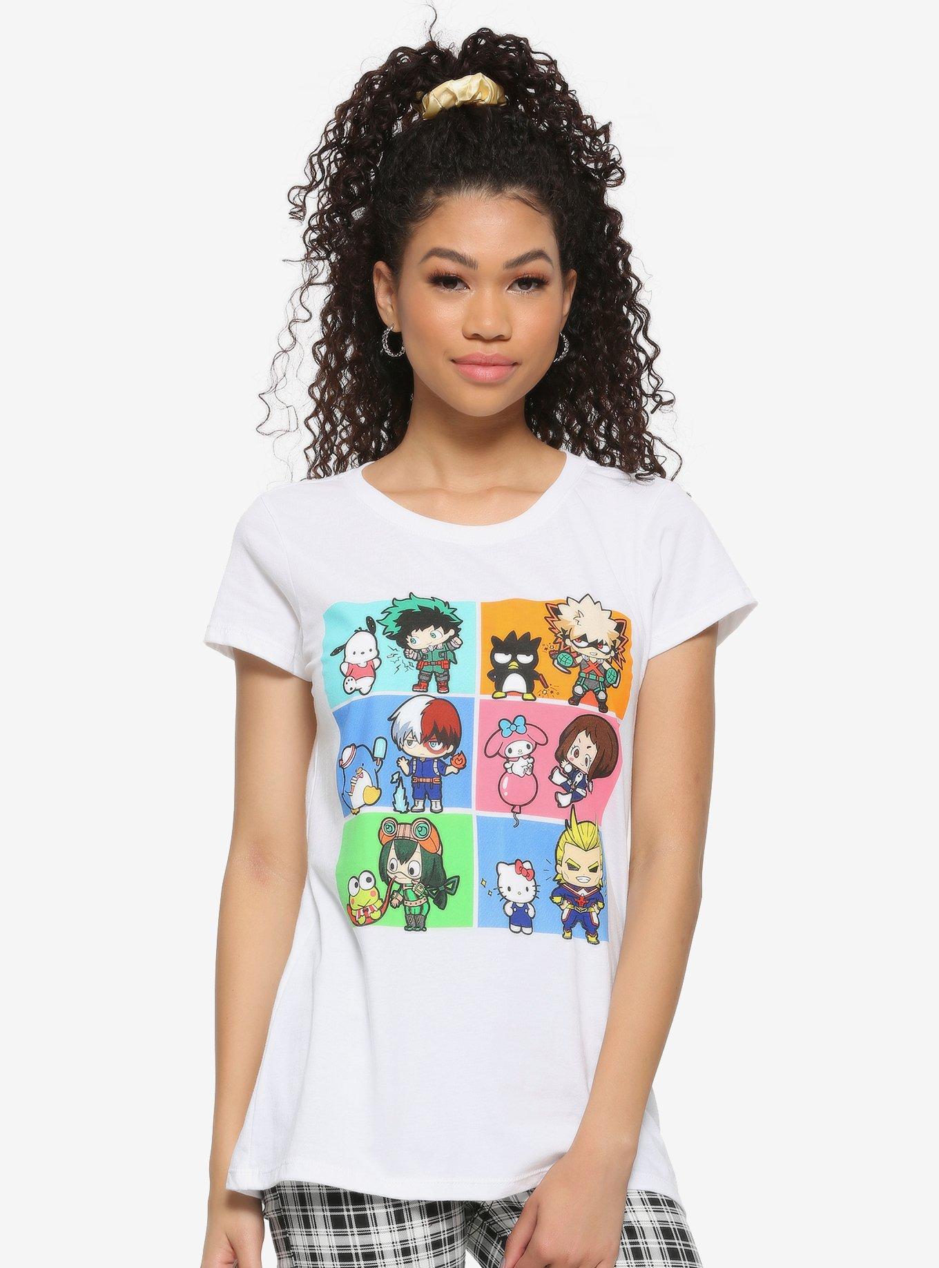 My Hero Academia X Hello Kitty And Friends Girls Hero Duos T-Shirt, MULTI, hi-res