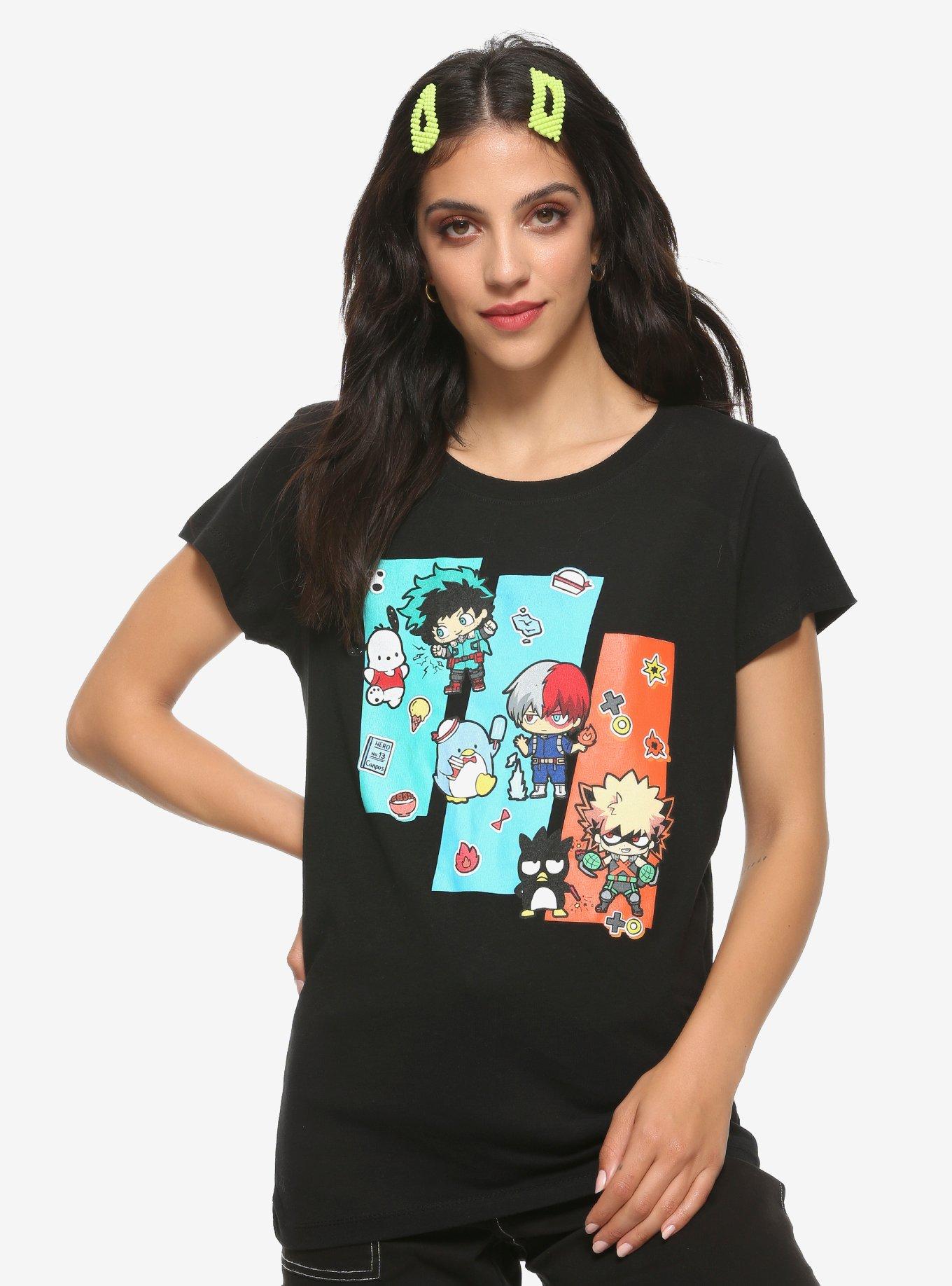 My Hero Academia X Hello Kitty And Friends Hero Trio Girls T-Shirt, MULTI, hi-res