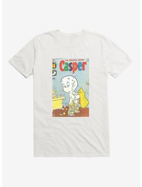 Casper The Friendly Ghost Bubbles Comic Cover T-Shirt, WHITE, hi-res