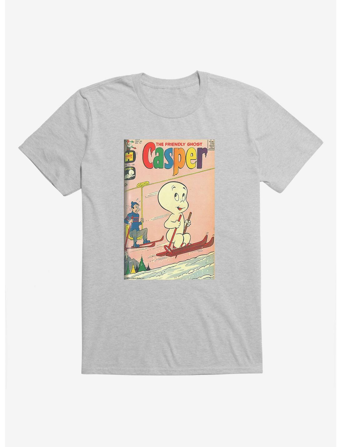 Casper The Friendly Ghost Skiing Comic Cover T-Shirt, , hi-res
