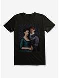 Outlander Jamie and Claire Portrait T-Shirt, BLACK, hi-res