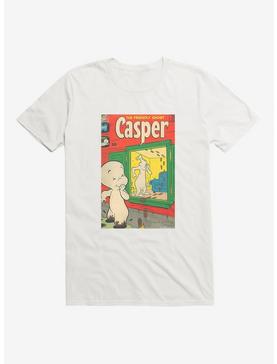 Casper The Friendly Ghost Footprints Comic Cover T-Shirt, WHITE, hi-res