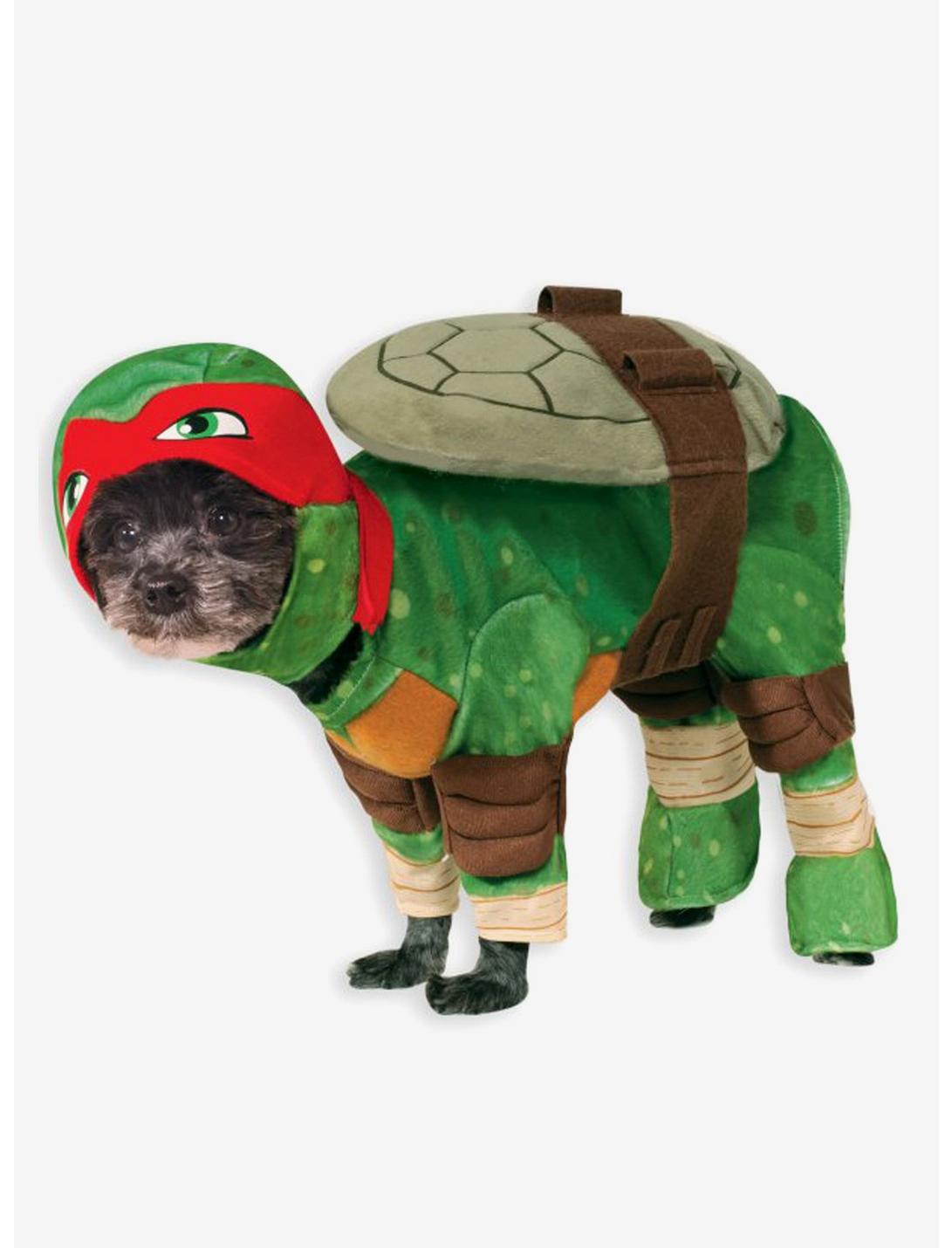 TMNT Raphael Pet Costume, GREEN  OLIVE, hi-res