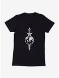 Star Trek 602 Club Earth Icon Grayscale Womens T-Shirt, BLACK, hi-res