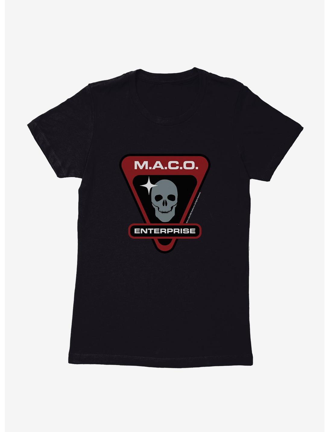 Star Trek M.A.C.O. Enterprise Skull Womens T-Shirt, BLACK, hi-res