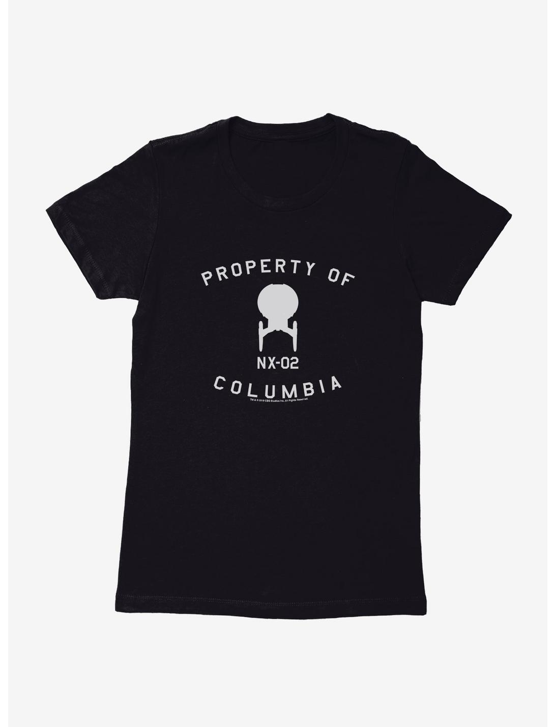 Star Trek Property Of NX-02 Columbia Womens T-Shirt, BLACK, hi-res