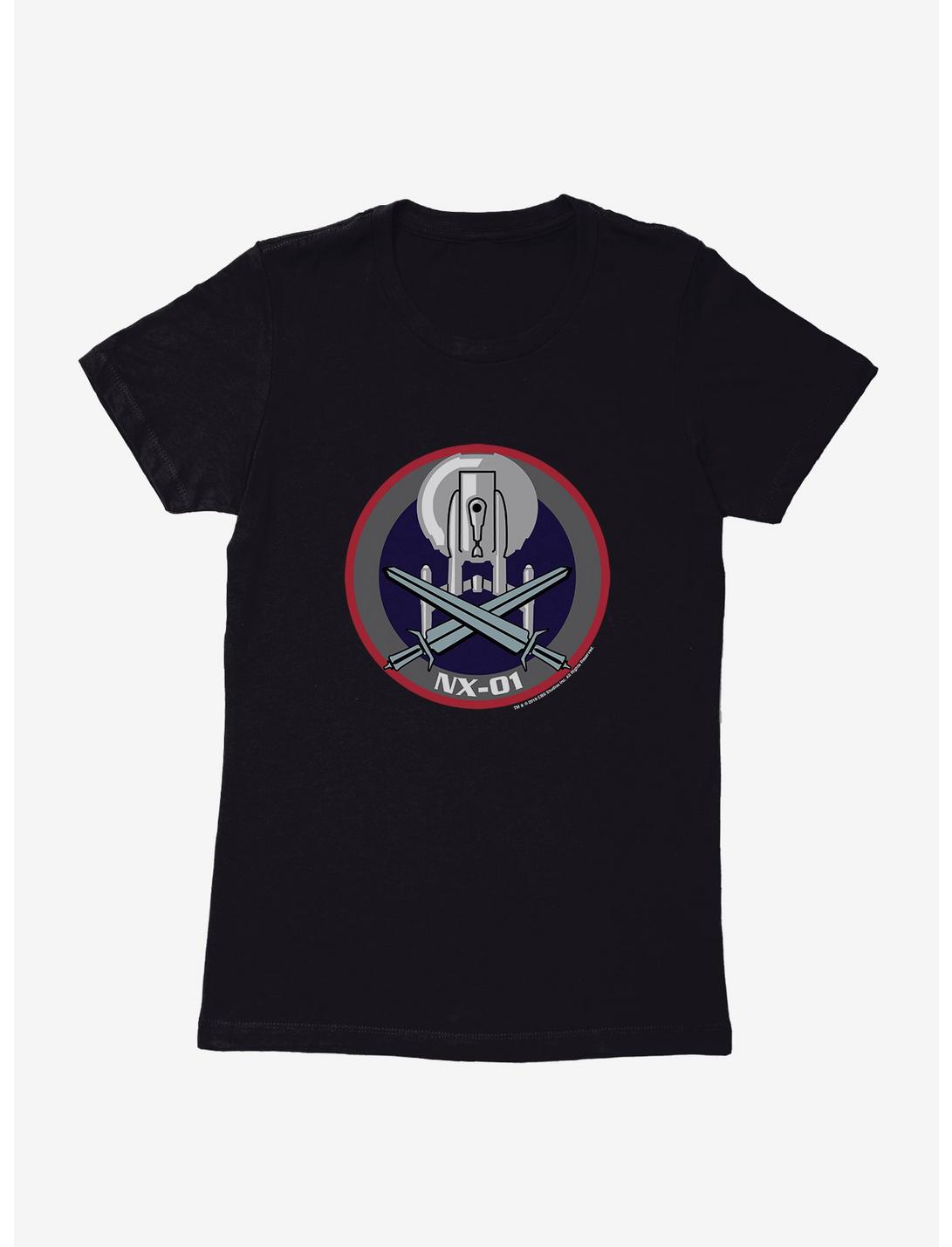 Star Trek NX-01 Swords Icon Womens T-Shirt, BLACK, hi-res