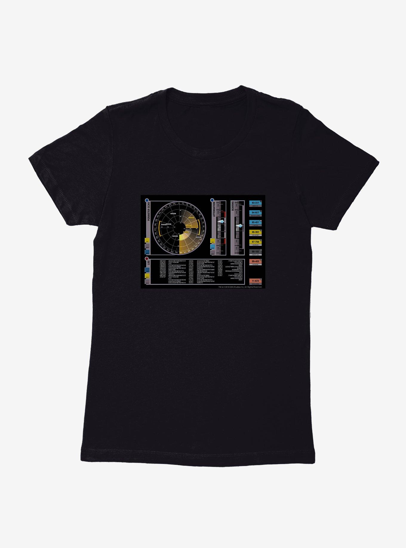 Star Trek Perimeter Scan Womens T-Shirt, BLACK, hi-res