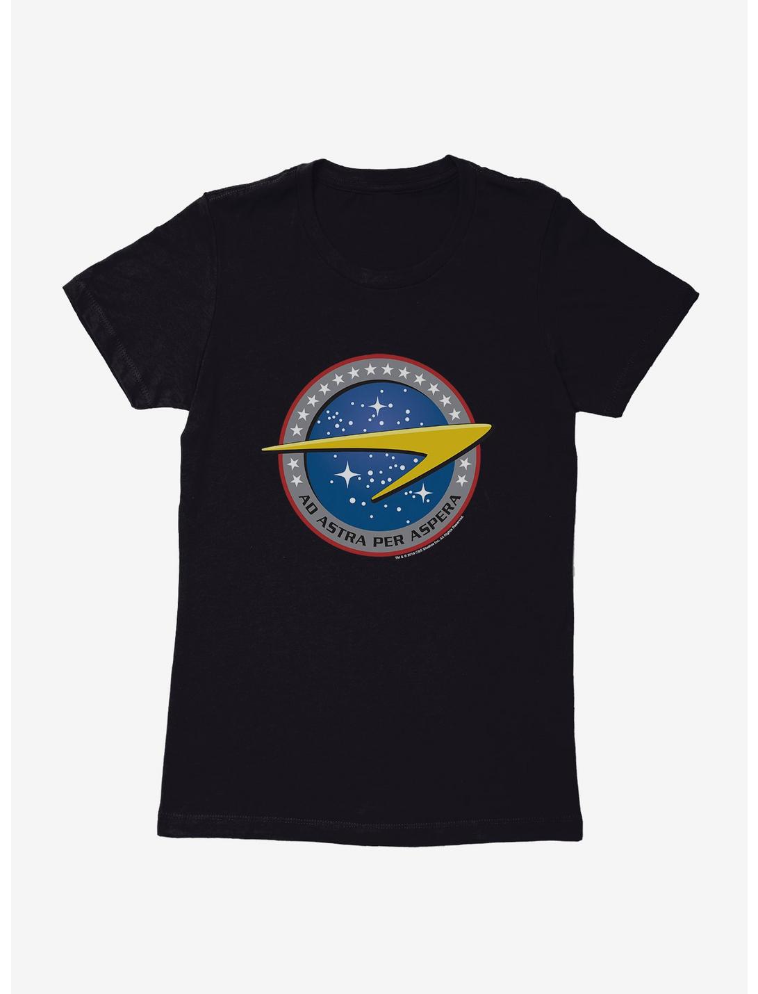 Star Trek Starfleet Command Ad Astra Womens T-Shirt, BLACK, hi-res