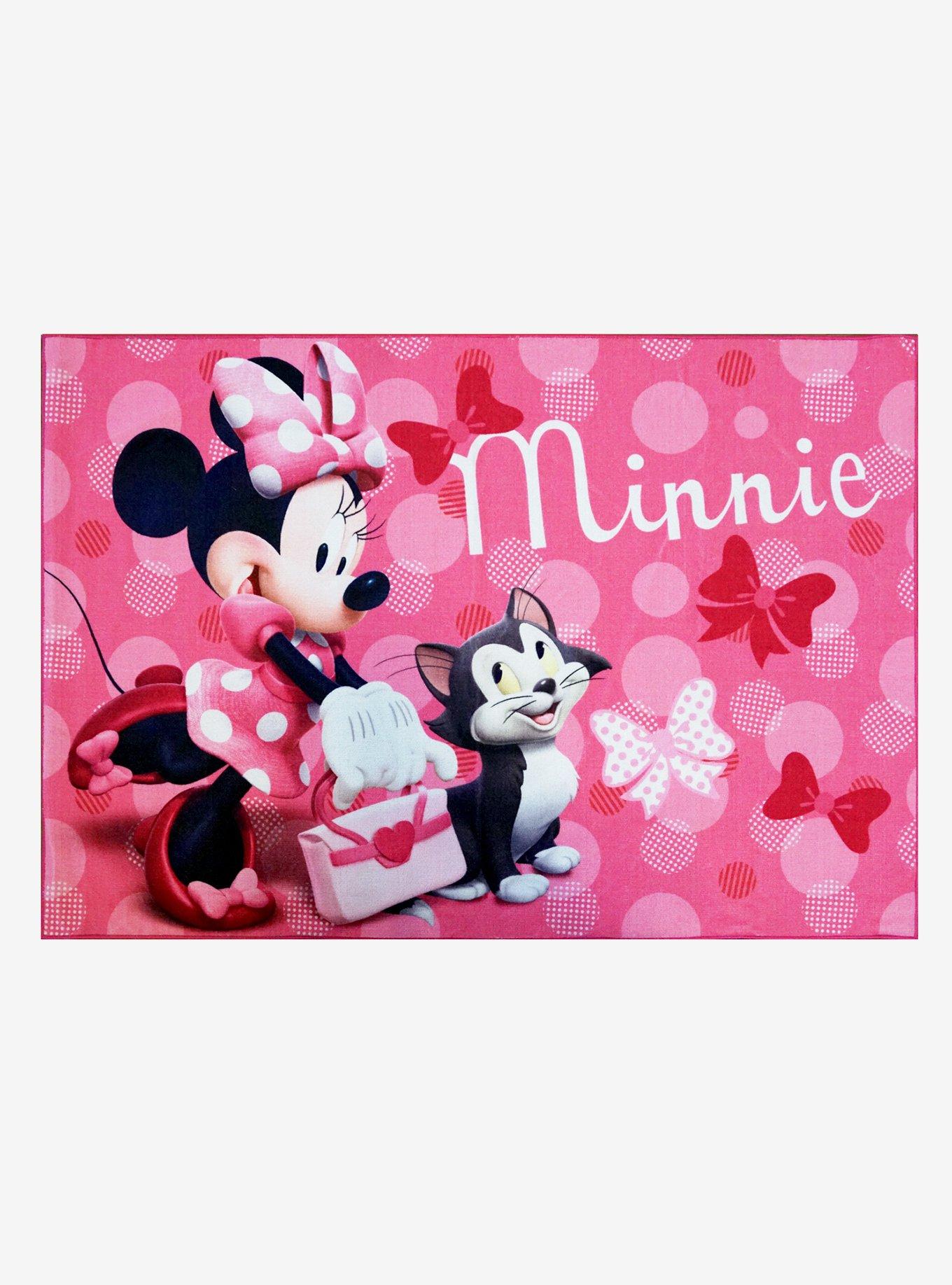 Disney Minnie and Figaro Pink Rug, , hi-res