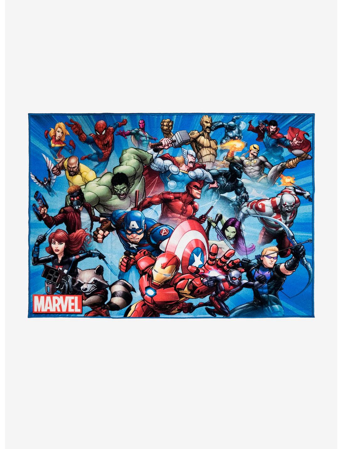 Marvel Classic Avengers Group Rug, , hi-res