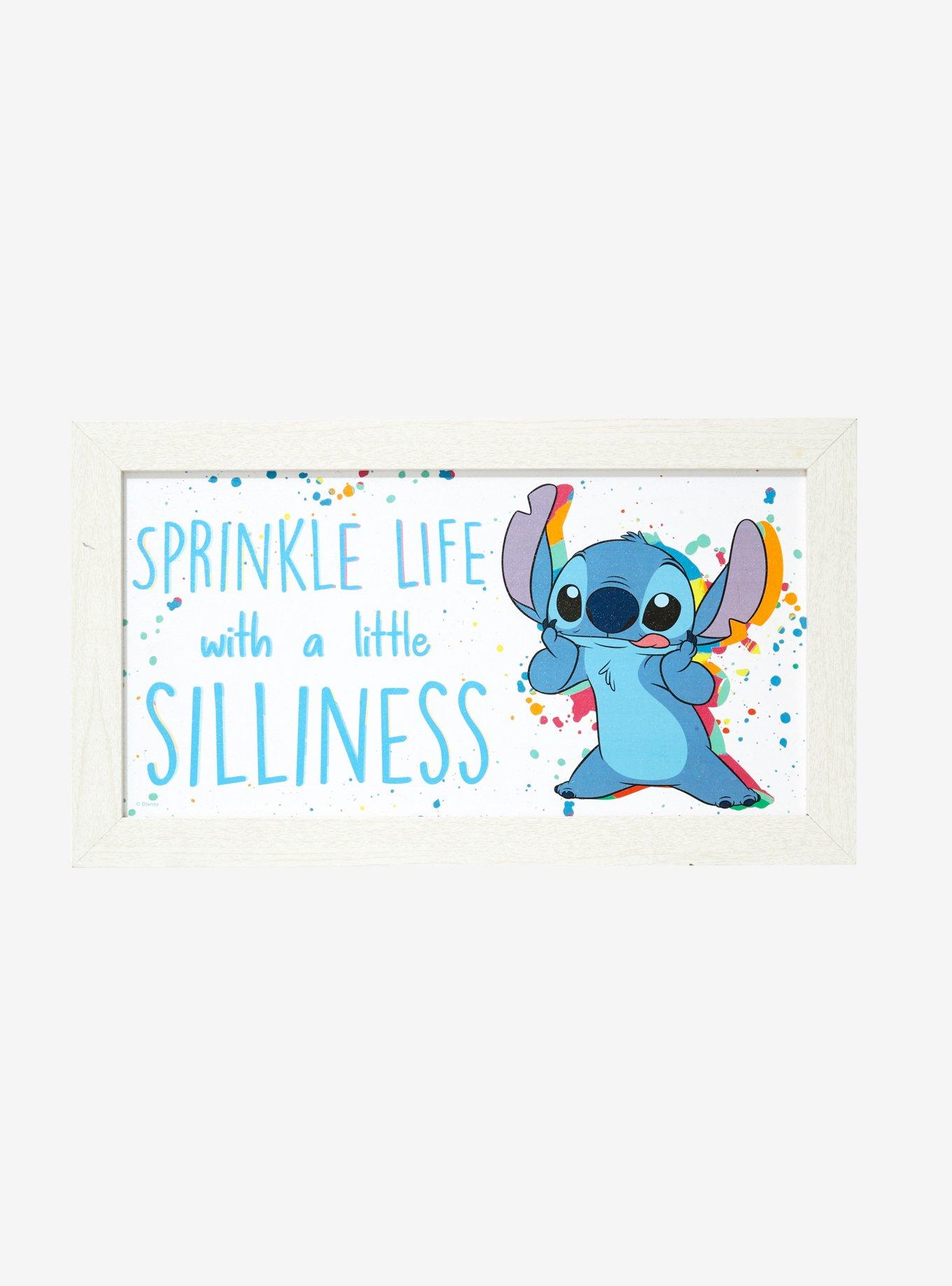 Disney Lilo & Stitch Paint Splatter Wood Wall Art, , hi-res