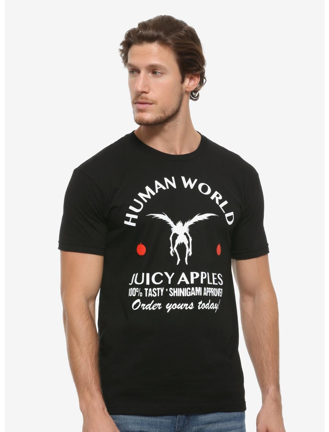 Death Note Juicy Apples T-Shirt - BoxLunch Exclusive, BLACK, hi-res