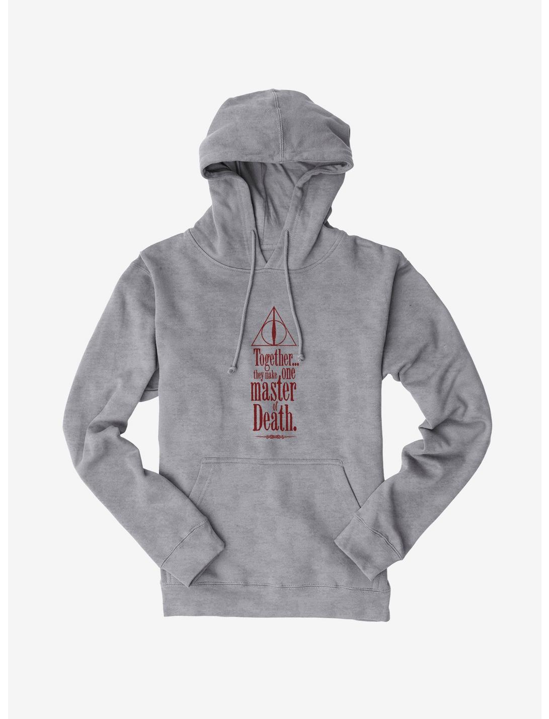 Harry Potter Deathly Hallows Master Of Death Hoodie, HEATHER GREY, hi-res