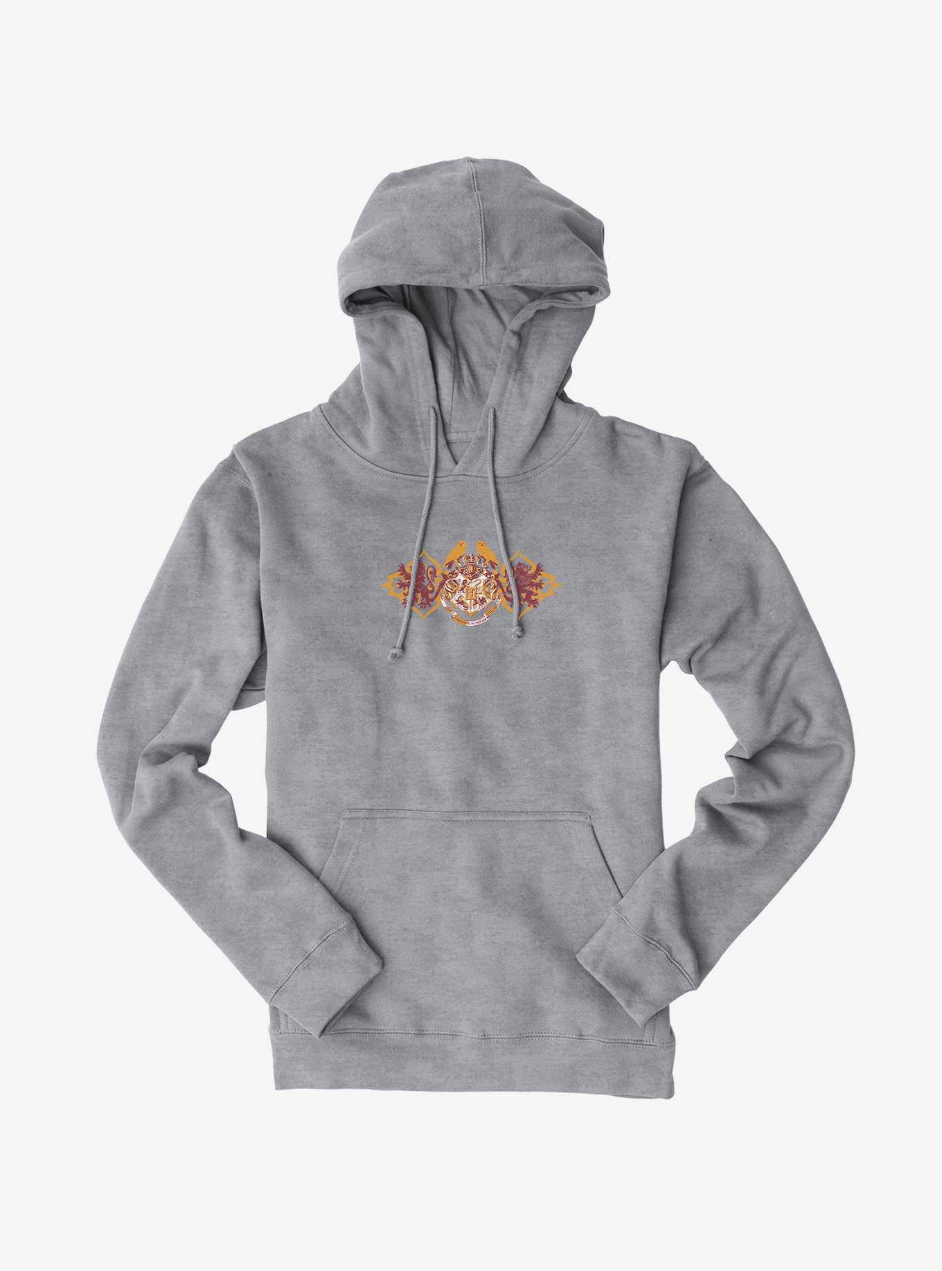 Harry Potter Hogwarts Shield Red And Gold Hoodie, , hi-res
