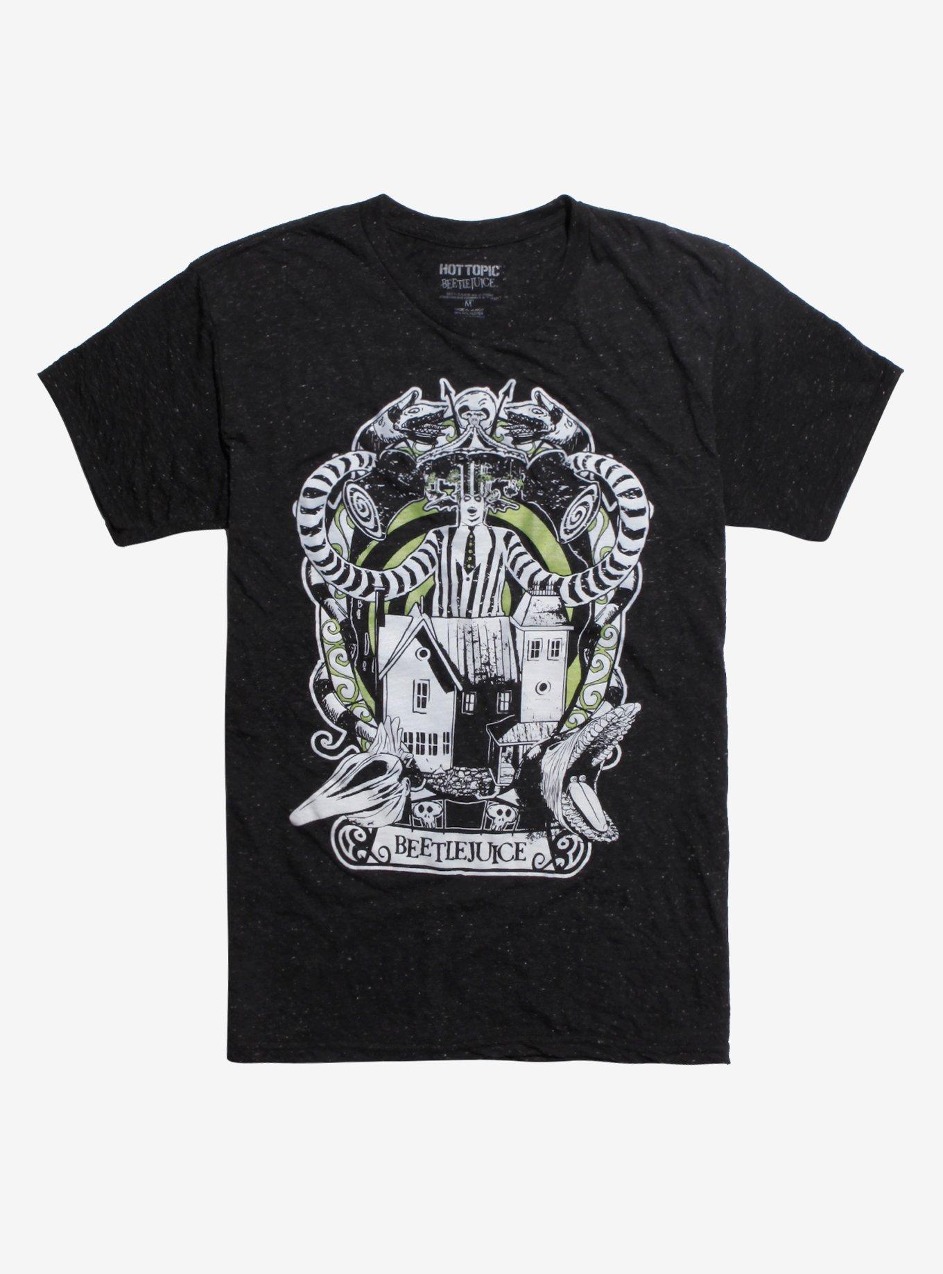 Beetlejuice House Speckled T-Shirt, GREEN, hi-res