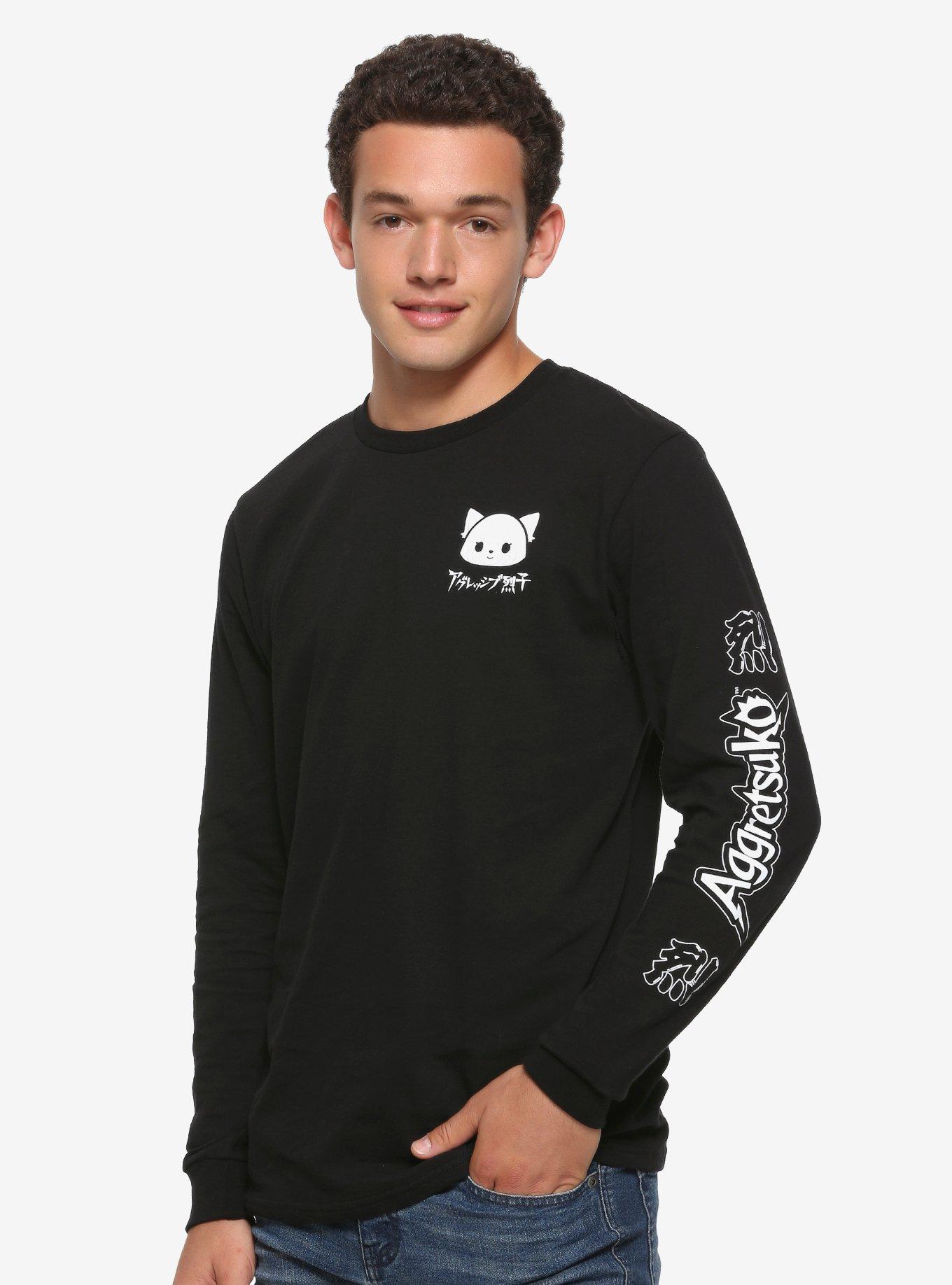 Aggretusko Rage Long-Sleeve T-Shirt, WHITE, hi-res