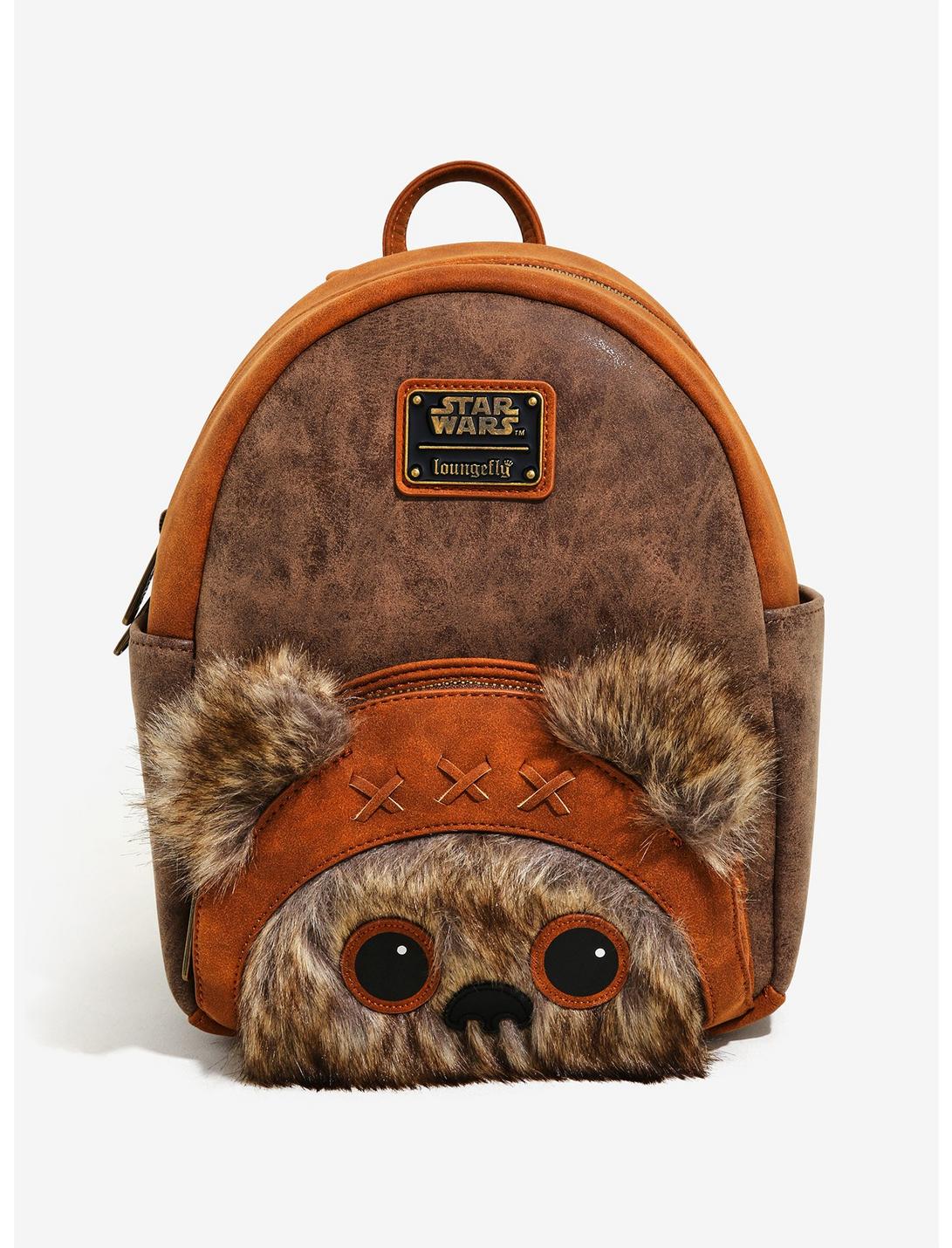 Loungefly Star Wars Wicket Ewok Suede Mini Backpack - BoxLunch Exclusive, , hi-res