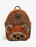 Loungefly Star Wars Wicket Ewok Suede Mini Backpack - BoxLunch Exclusive, , hi-res